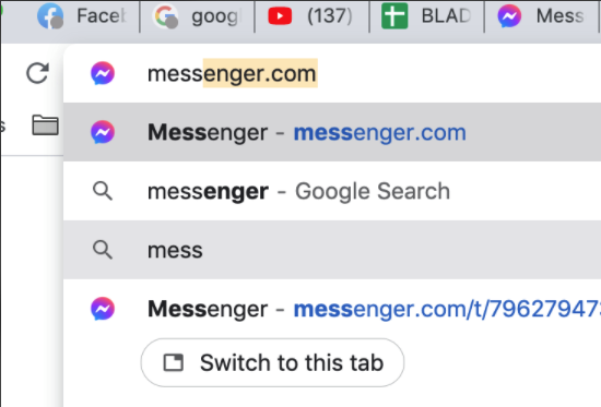 Switch to this tab i Google Chrome