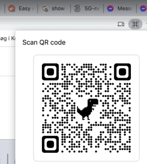Lag en QR-kode direkte i Chrome.