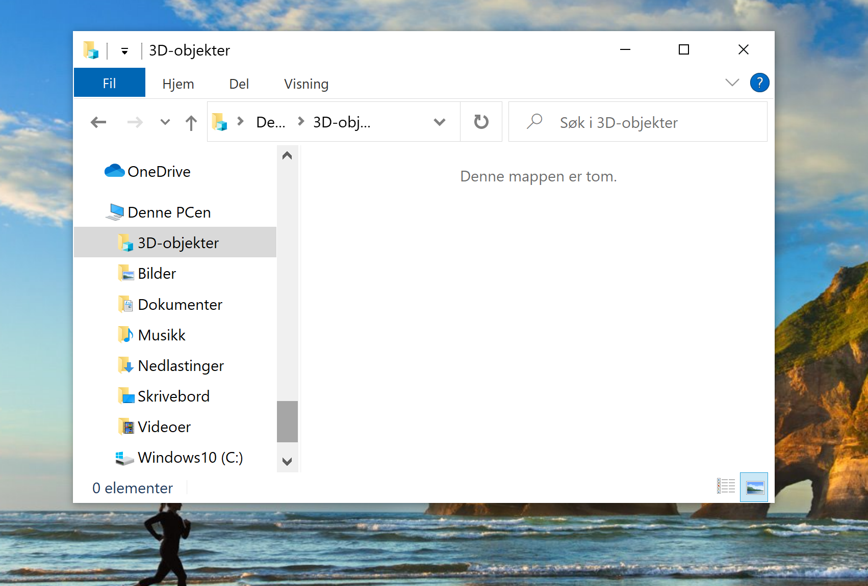Microsoft fjerner mappen 3D-objekter i Windows