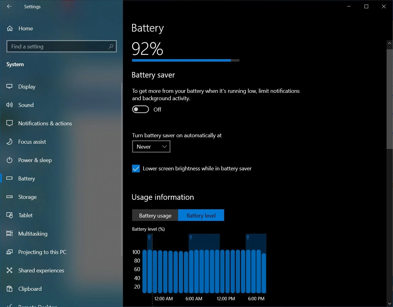 I Windows 10 21H2 får du en batterimåler som gjør at du kan se hva som bruker strøm.