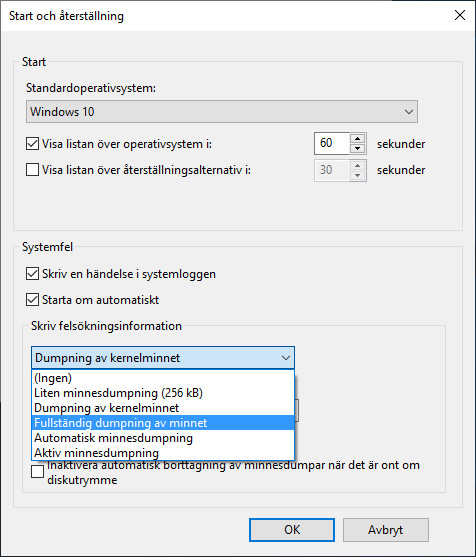 Låt Windows logga alla fel