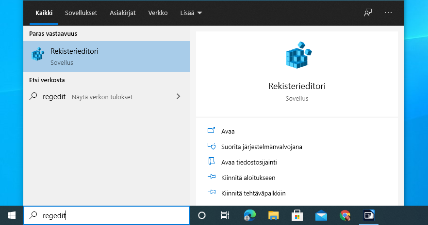 Näin käytät Windowsin Rekisterieditoria