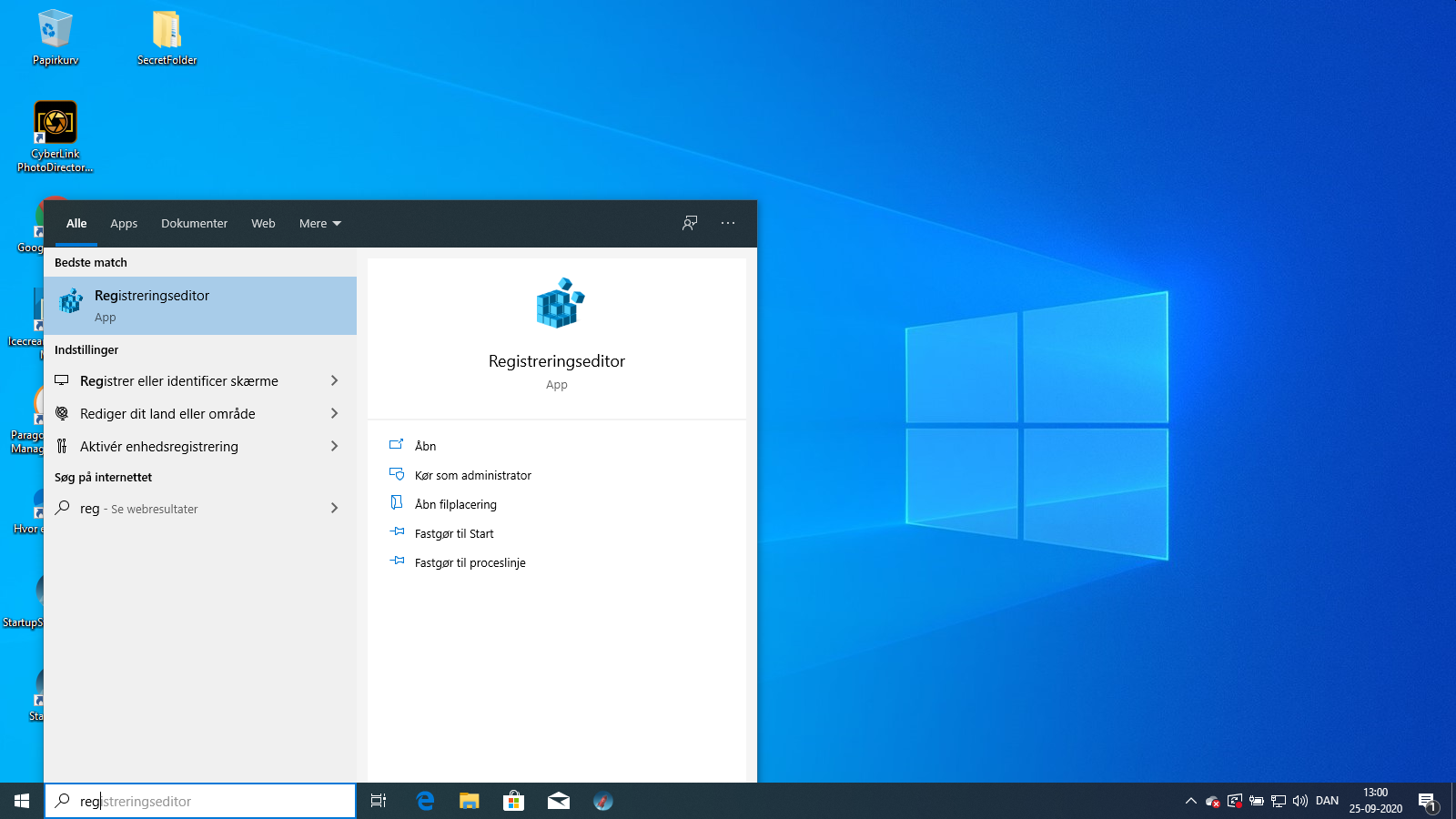 Sådan bruger du Windows' Registreringseditor