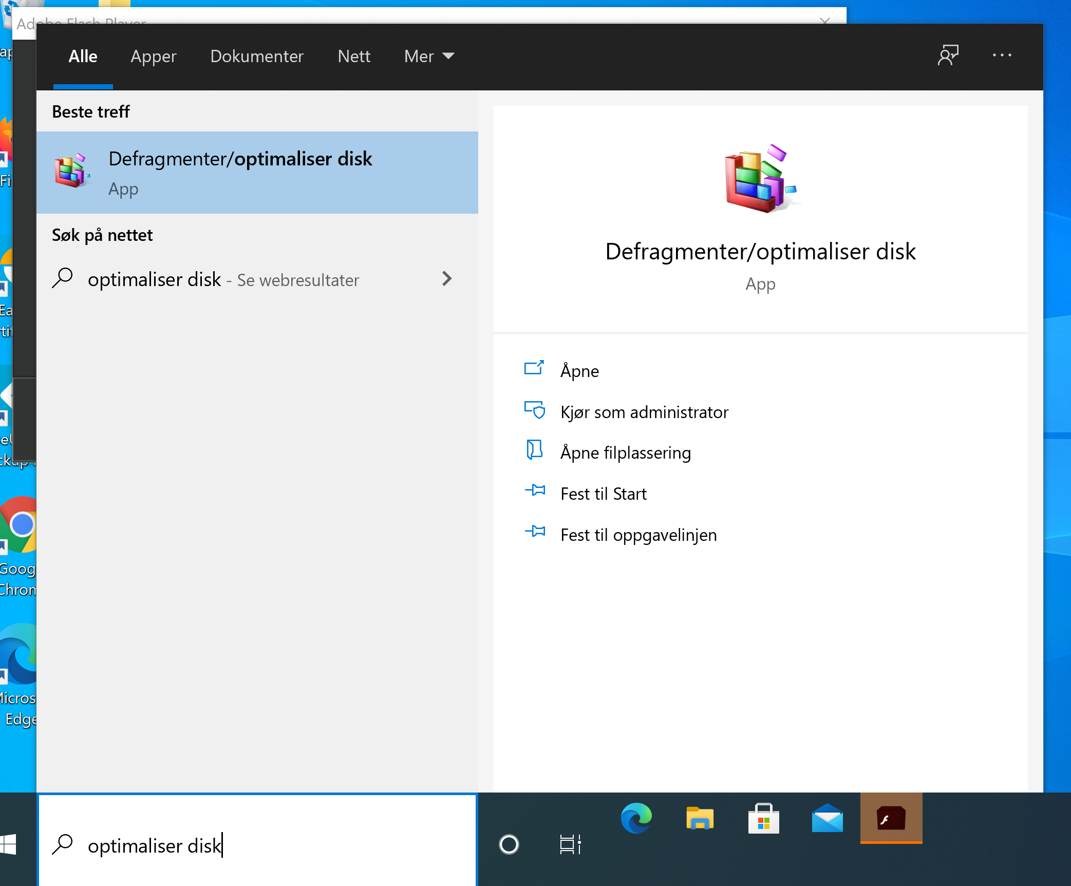 Sjekk om pc-en har SSD eller harddisk