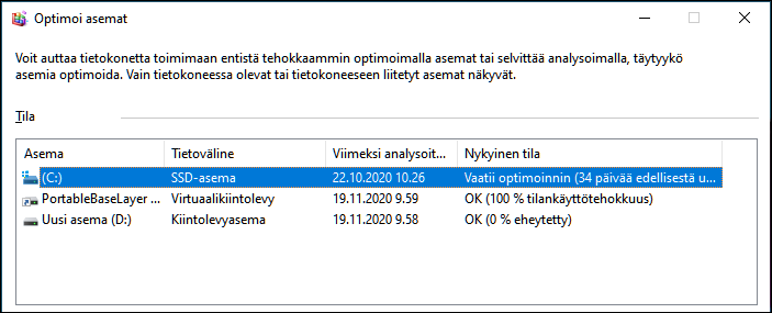 Tarkista, onko tietokoneessasi ssd- vai kiintolevy