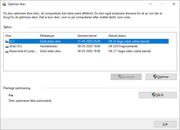 Tjek, om din pc har SSD eller harddisk