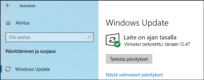 Windows-versio 20H2 on valmis