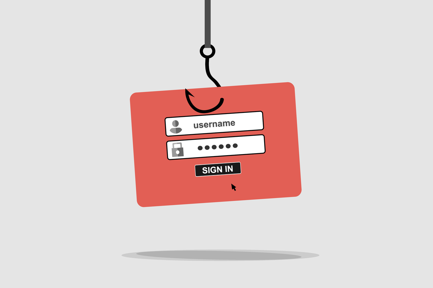 En fjollet hacker, der prøver at knække kodeordet på en bærbar computer