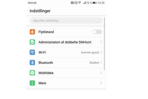 Aktiver bluetooth på Android