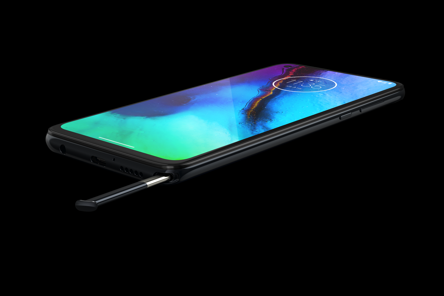 Motorolan puhelimessa on kynälle oma paikka.