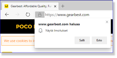 Varo väärennettyjä ilmoituspyyntöjä