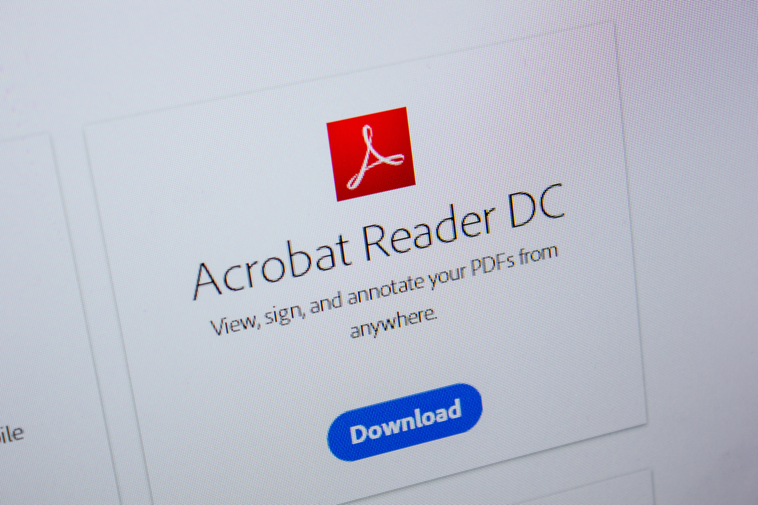 Acrobat Reader DC:n lataus