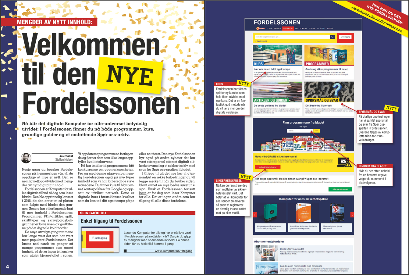 Fordelssonen til Komputer for alle