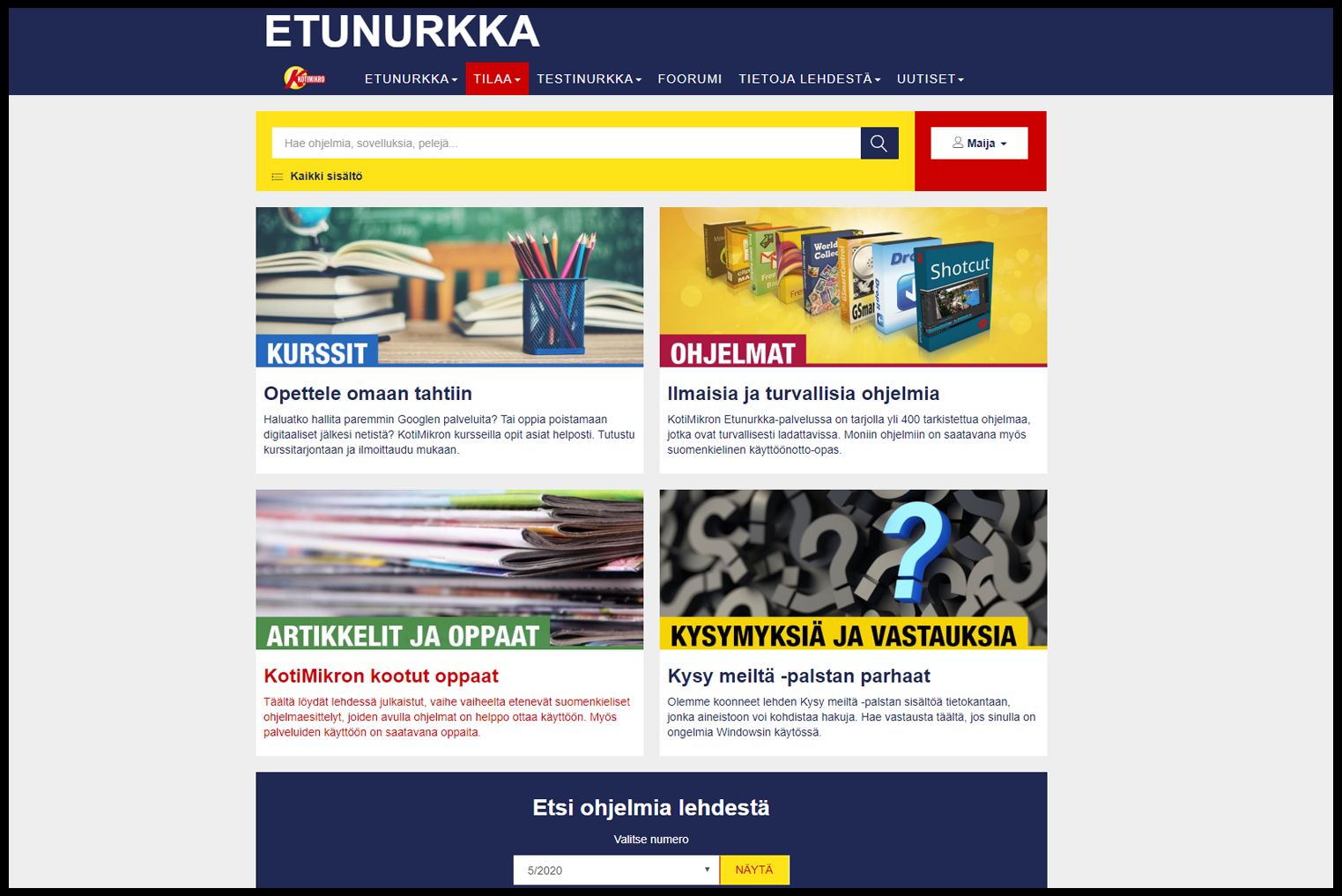 KotiMikron Etunurkka-palvelu