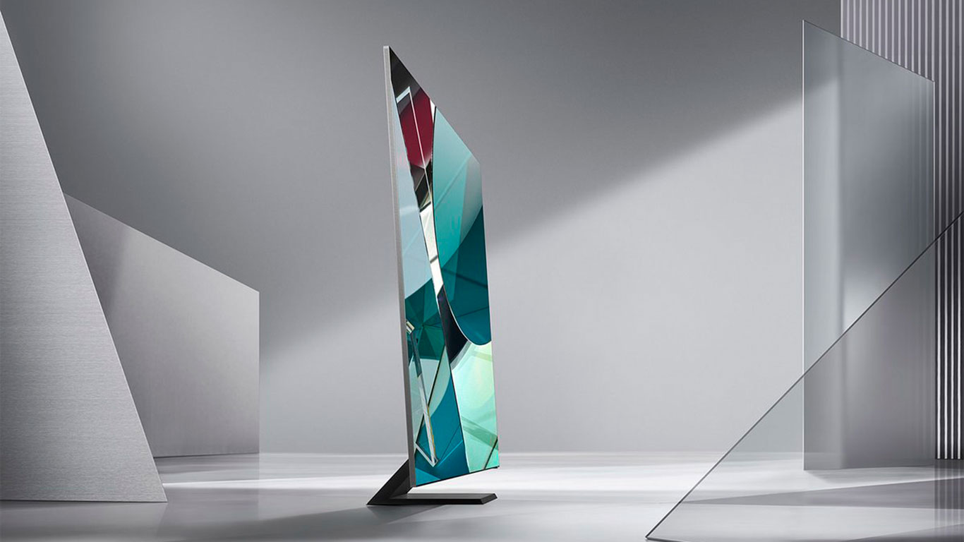 Samsungin uusi 8K-tarkkuuksinen Q950TS TV.