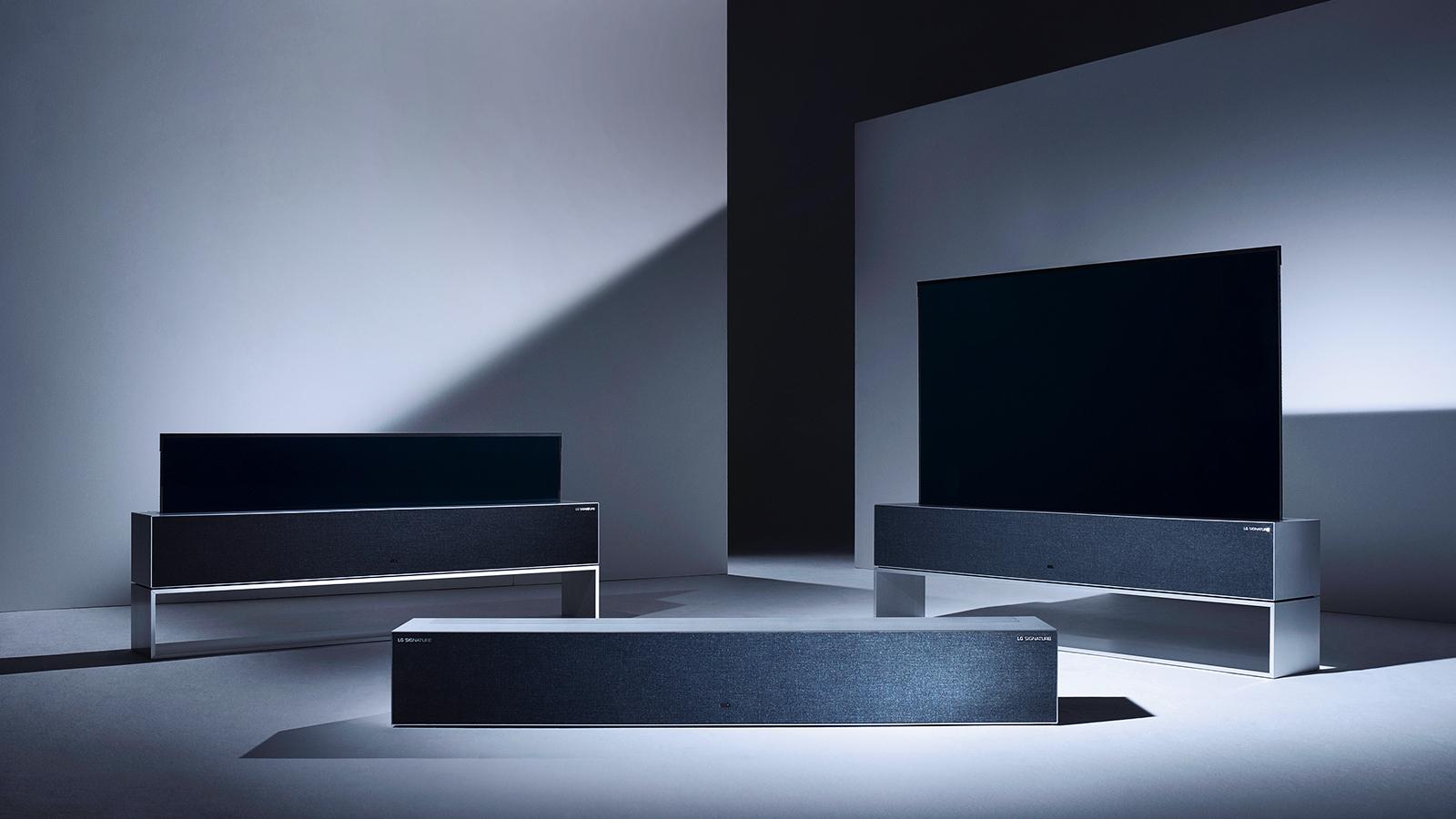 LGs OLED TV R9 eri rullaustiloissa