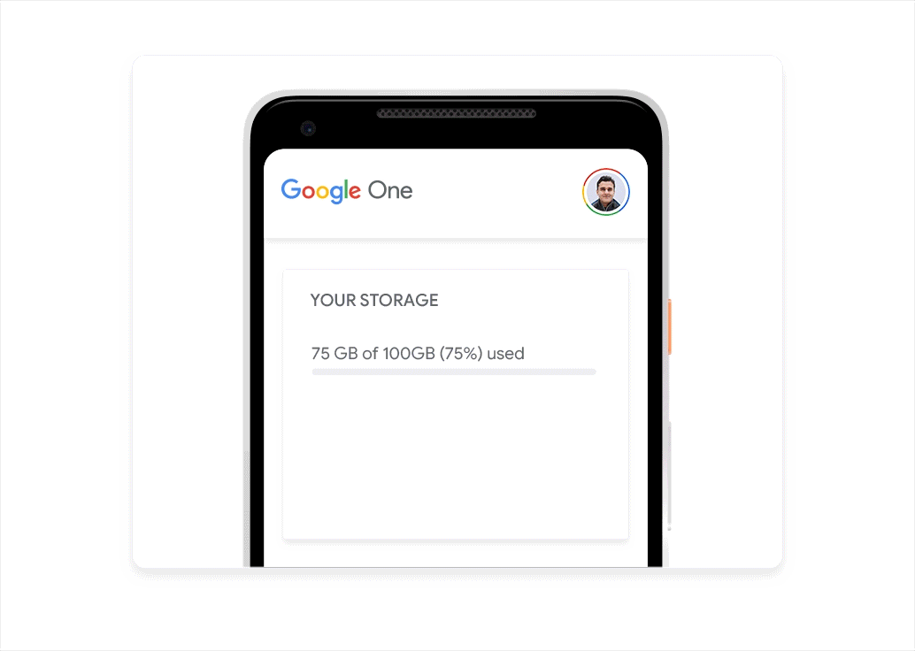 Google One Android-laitteessa