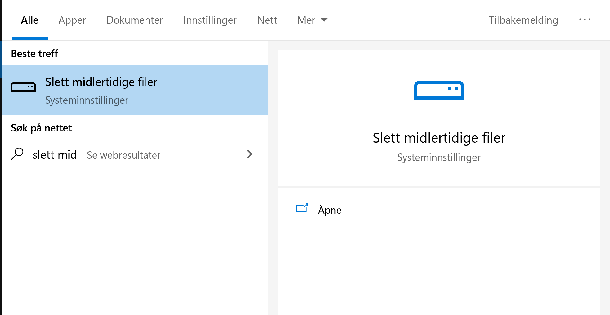 Slett midlertidige filer i Windows