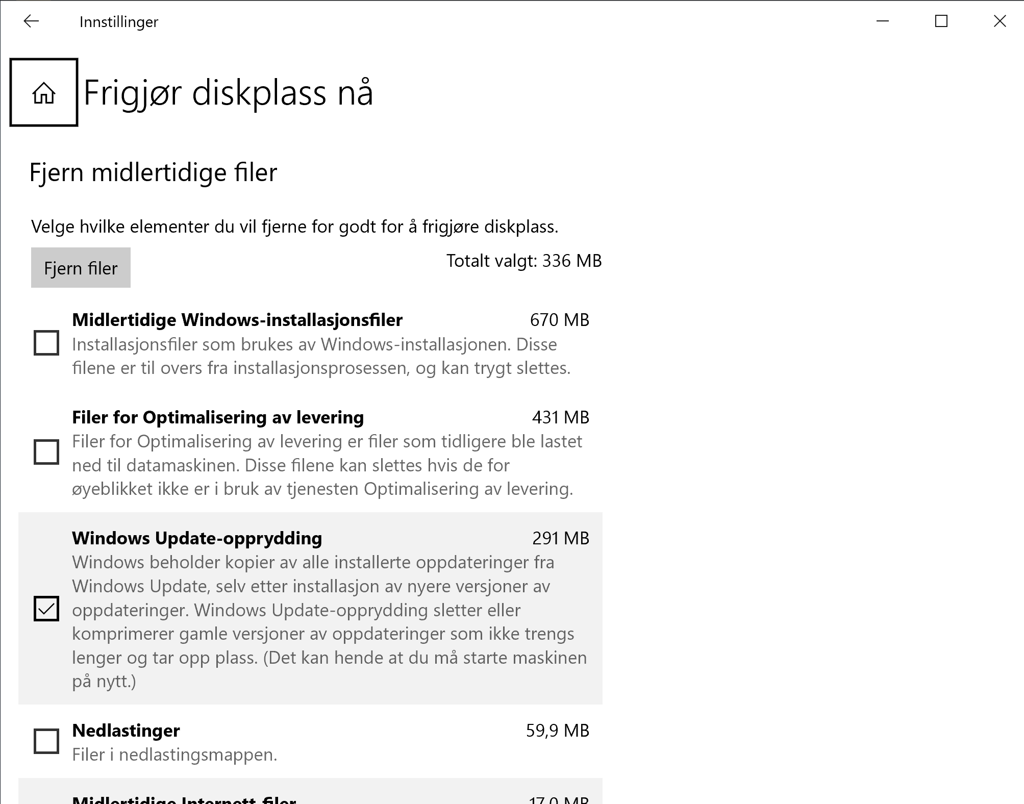 Slett midlertidige filer i Windows