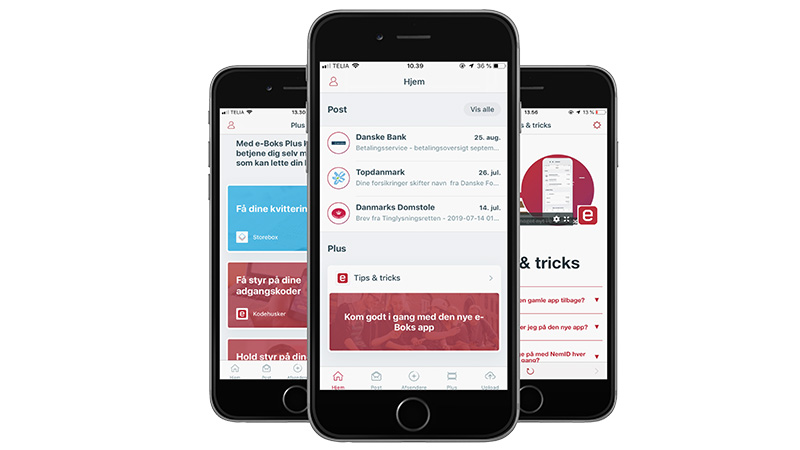 E-boks app'en har fået nye funktioner