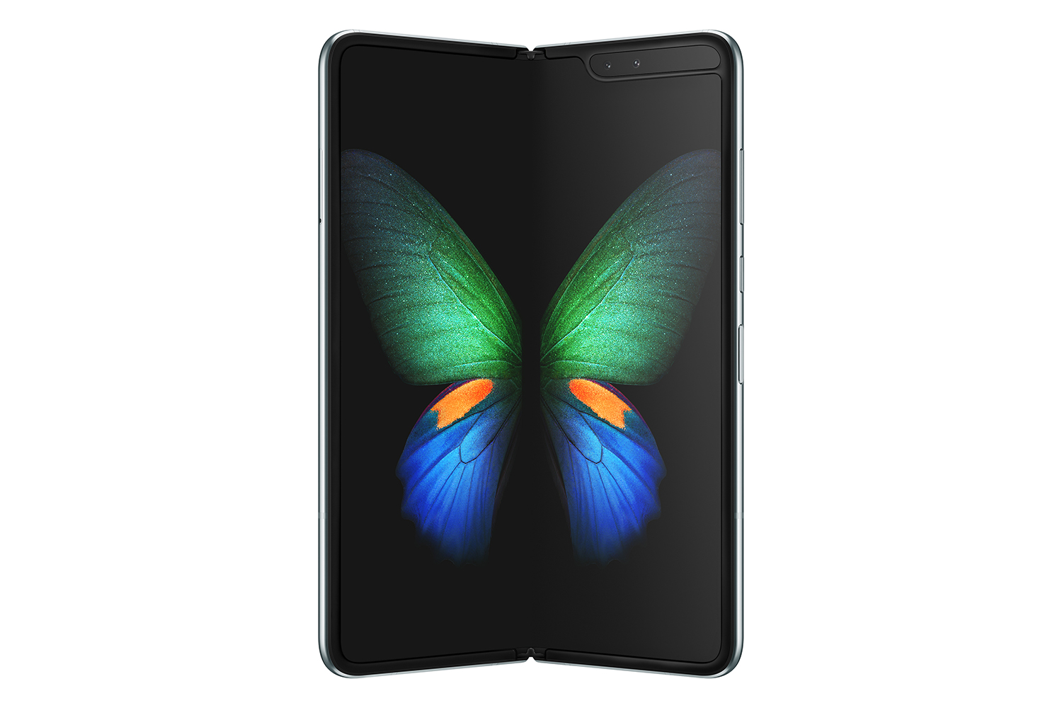 Samsung Galaxy Fold foldet delvis ut