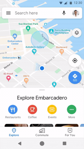 Google Mapsin inkognito-tila