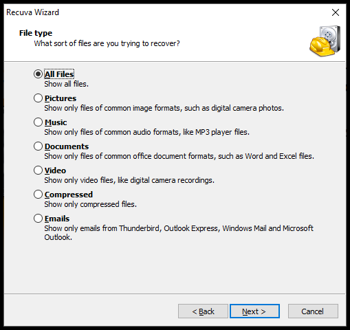 Gjenopprett slettede filer