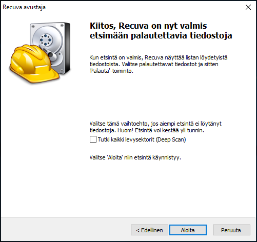 Palauta poistettuja tiedostoja