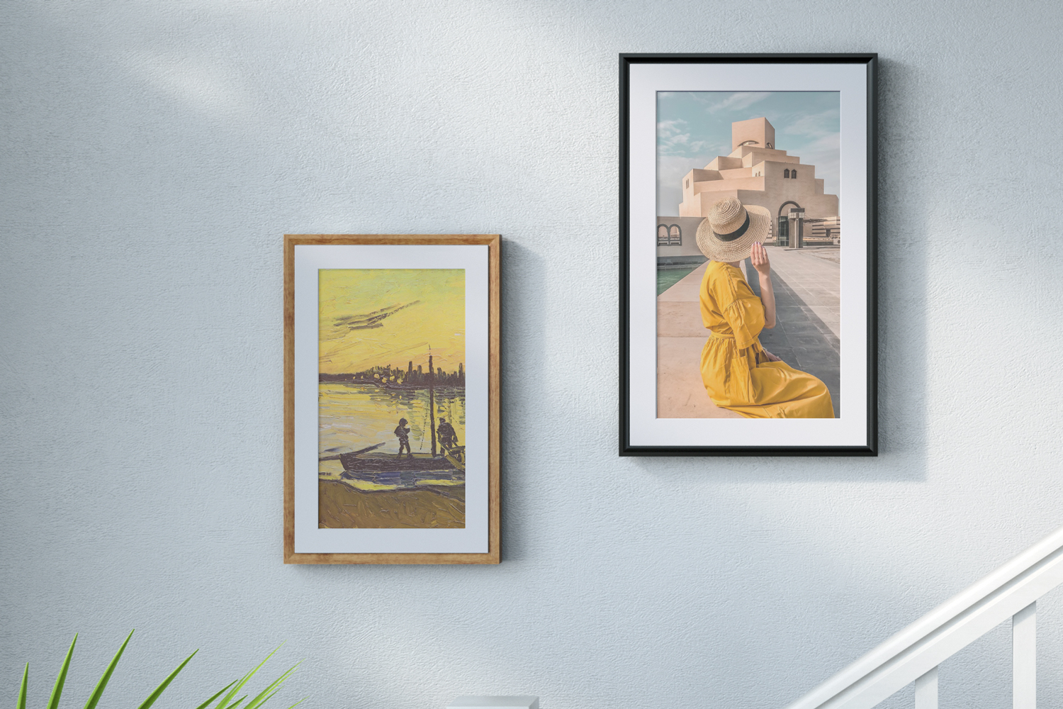 Meural Canvas II finns med fyra olika ramar