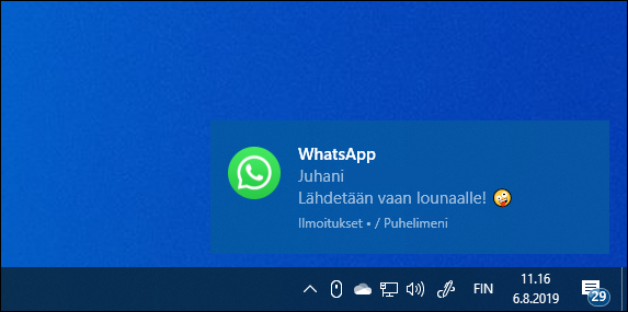 Your Phone Puhelimeni Windows 10