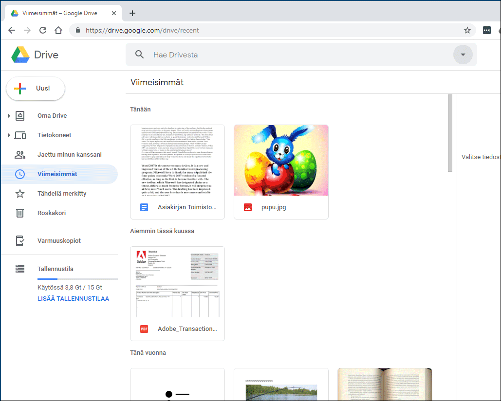 Google Driven tarkennettu haku