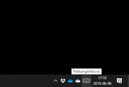 Pektangentbord surfplatteläge Windows