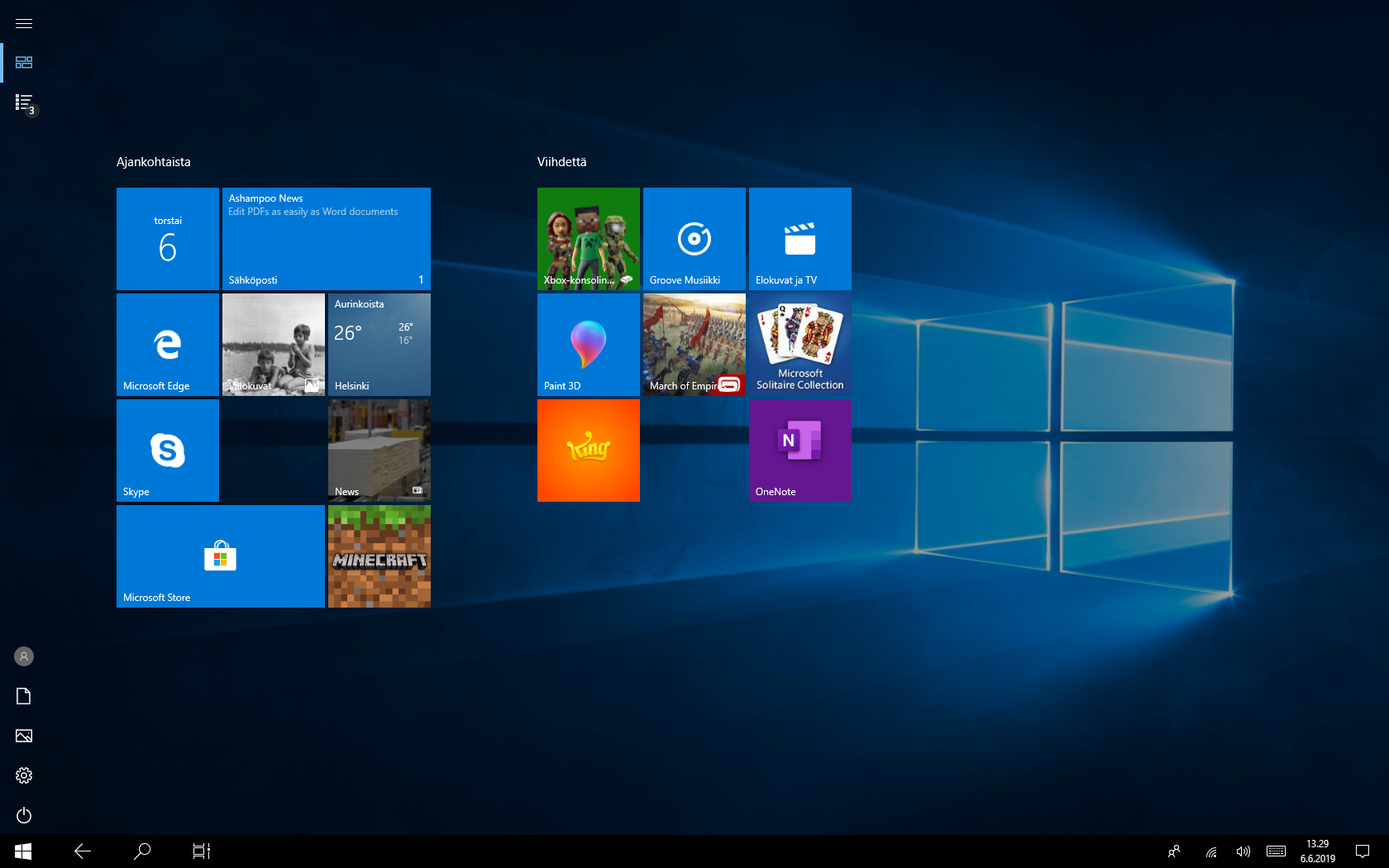 Windows 10:n tablettitila
