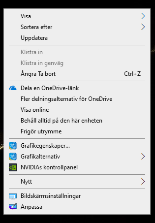 Tema i Windows 10 1903