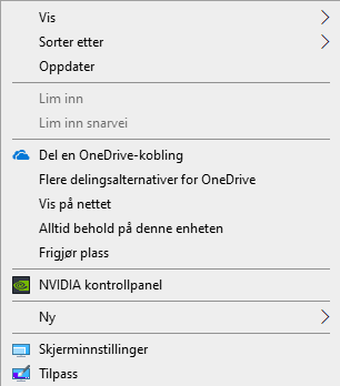 Tema i Windows 10 1903