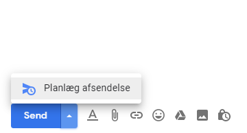 Den lille knap i Gmail, der giver dig mulighed for at planlægge dine e-mails