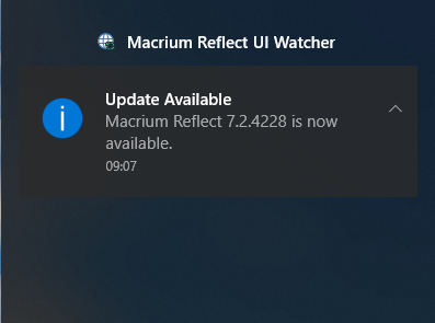 Notifikation i Windows 10 Handlingscenter