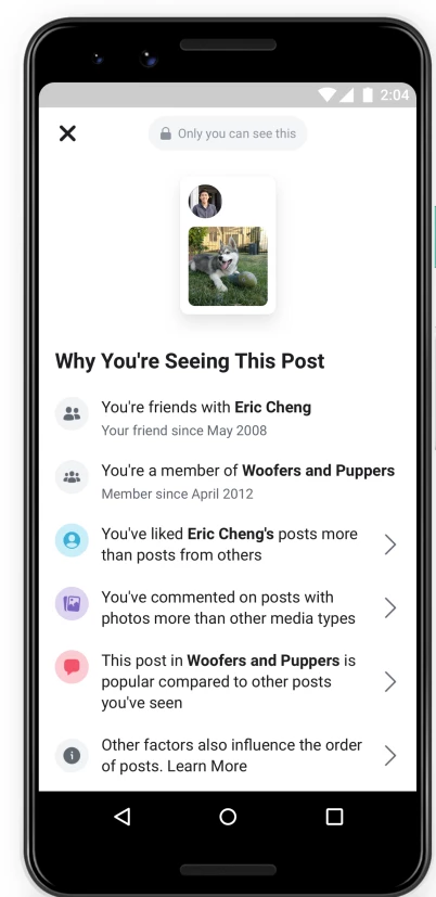 Why you are seeing this post. Hvorfor ser jeg dette på Facebook?