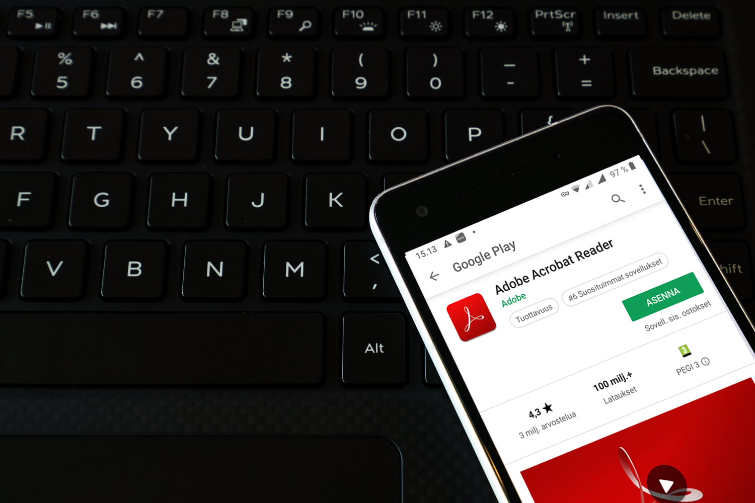 Pdf reader Androidille ja iOSille