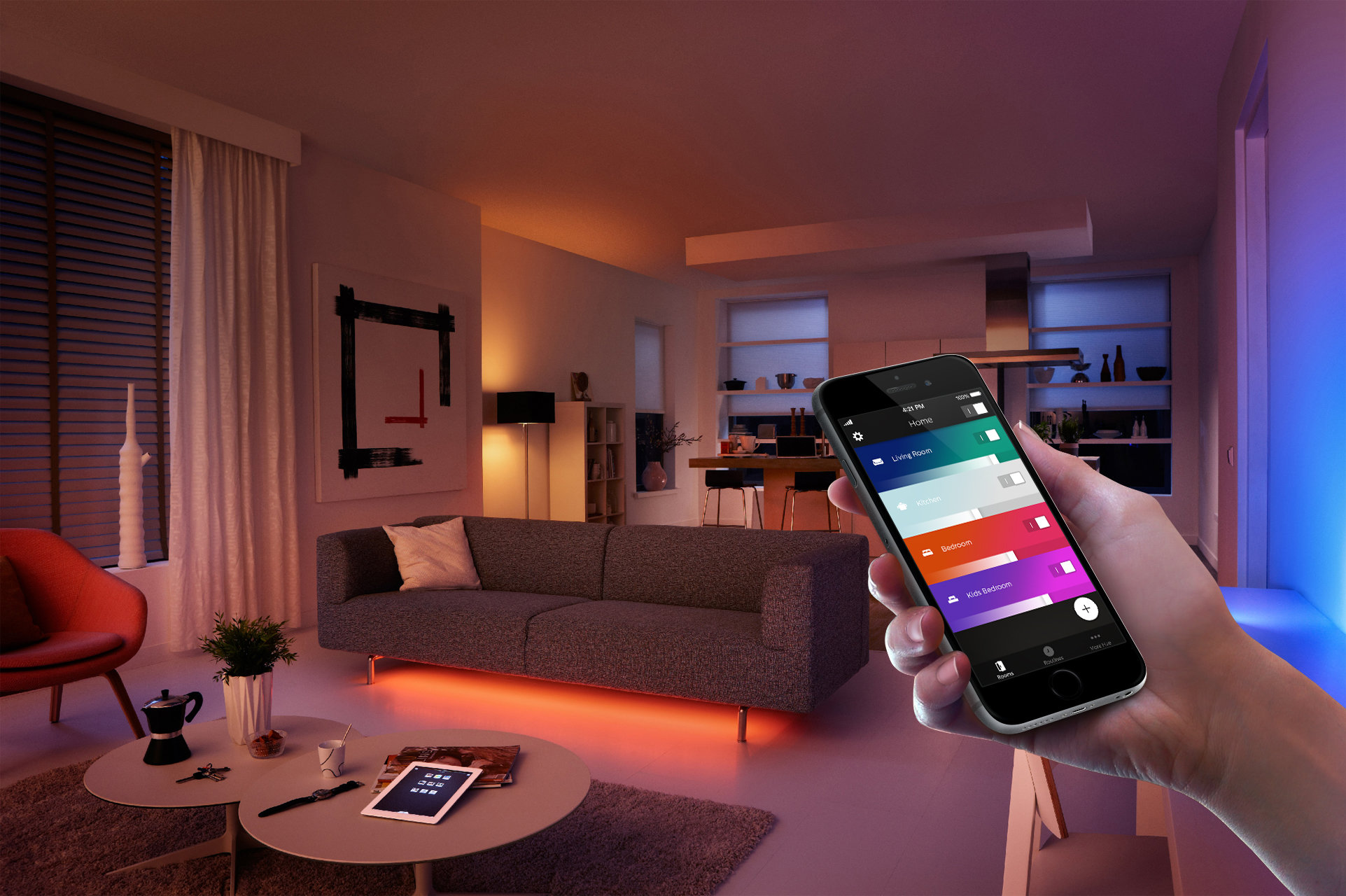 Google Assistent kan styre Philips Hue