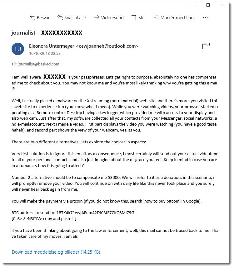 sabotageprogram i din inbox