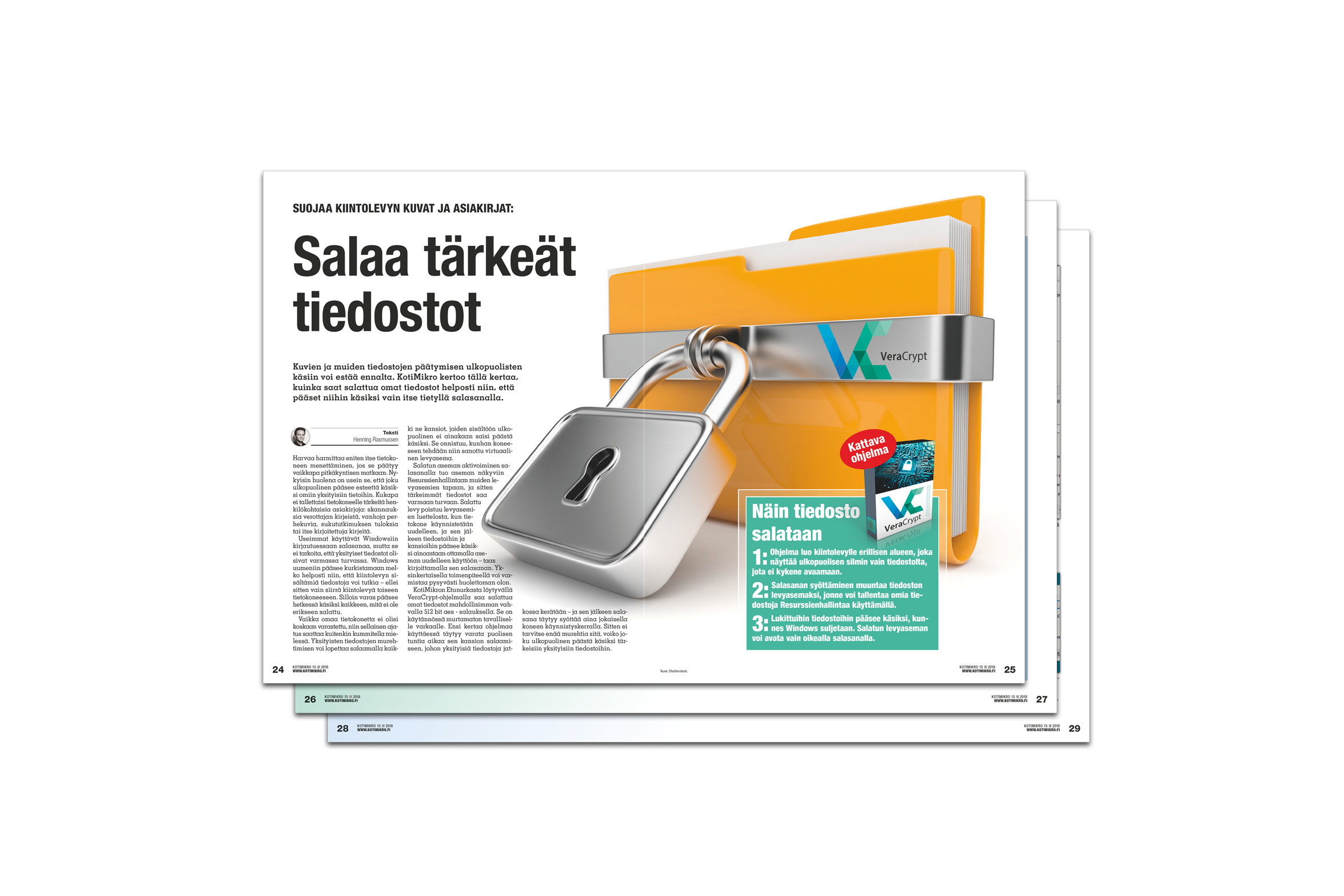 Salaa tärkeät tiedostosi
