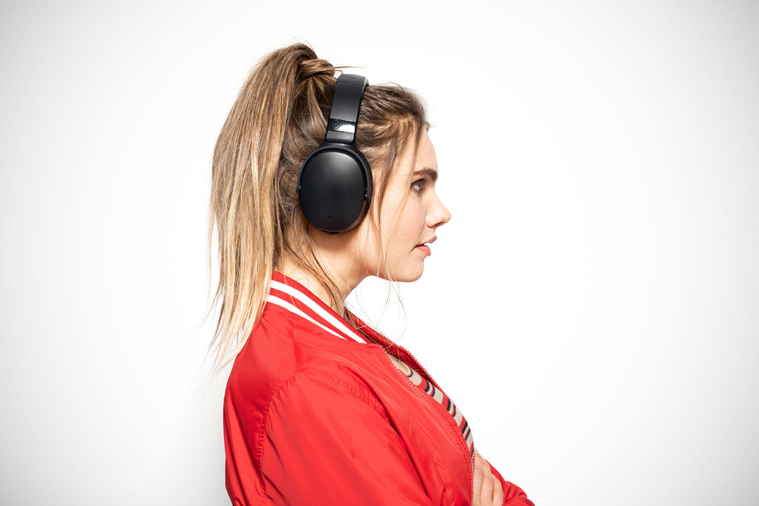 Finn hodetelefonen fra Skullcandy med telefonen