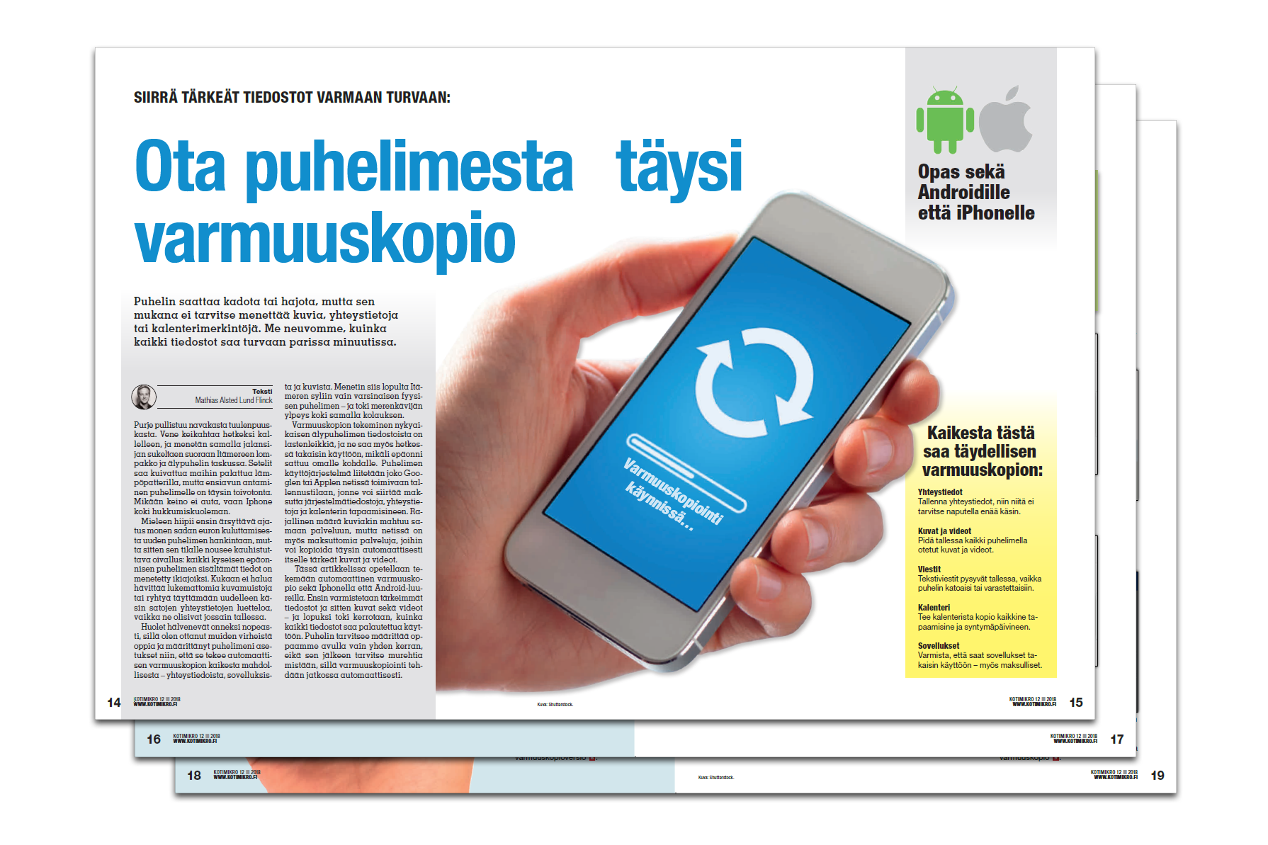 Opas: Ota puhelimesta täysi varmuuskopio