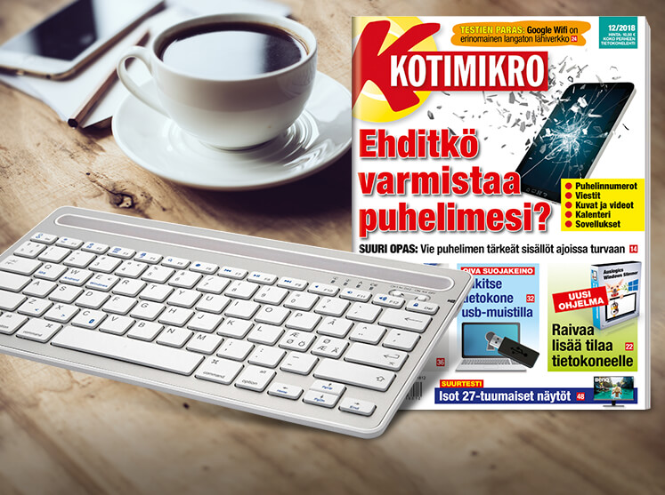 KotiMikron tilaustarjouksena kätevä bluetooth-näppäimistö 