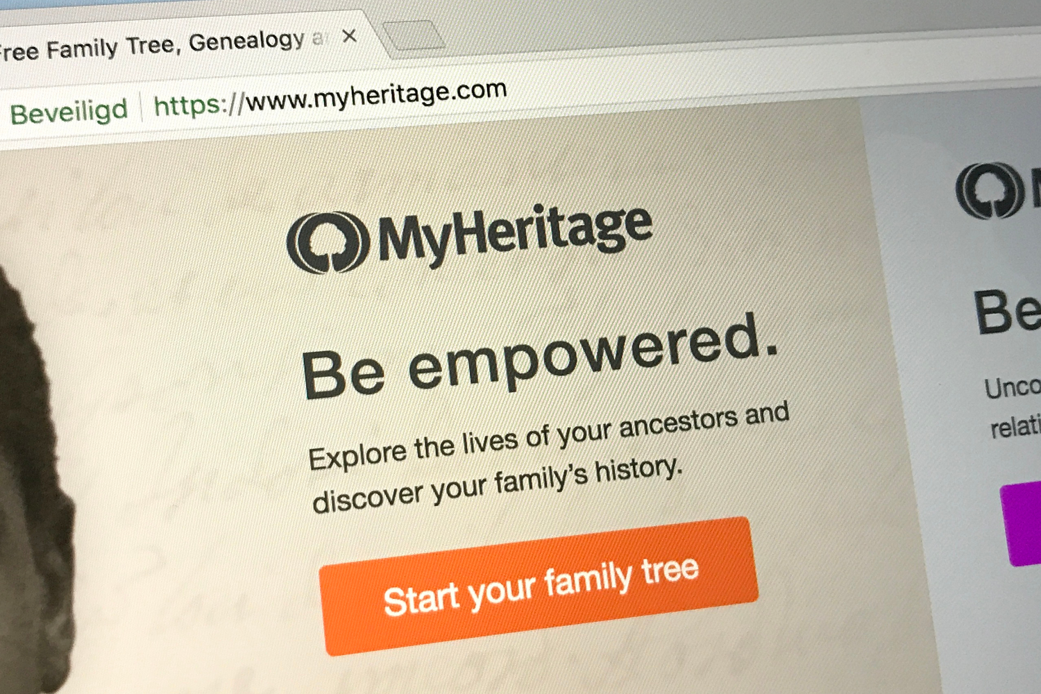 MyHeritage hakkeroitu