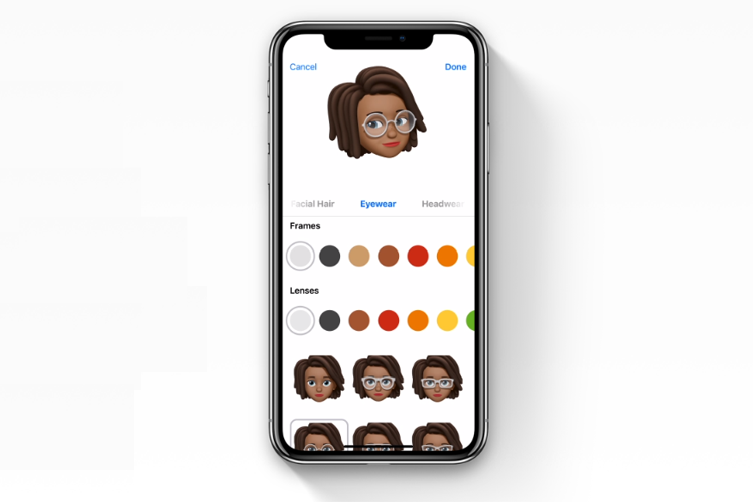 iOS 12 bevegelige humørikoner
