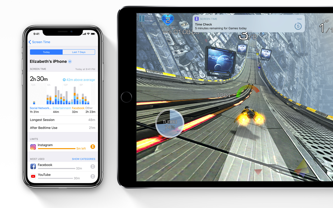 iOS 12 funktioner smartphone-afhængighed