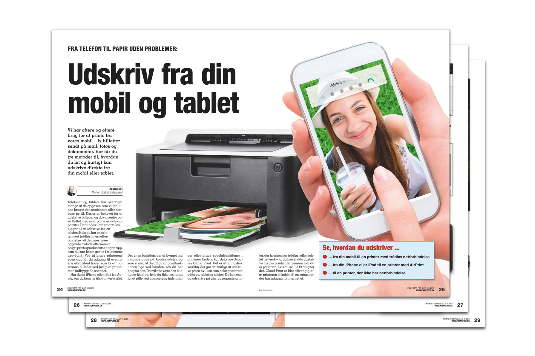 Udskriv direkte fra din mobil og tablet