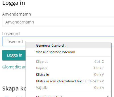 Så här skapar du ett lösenord i Google Chrome